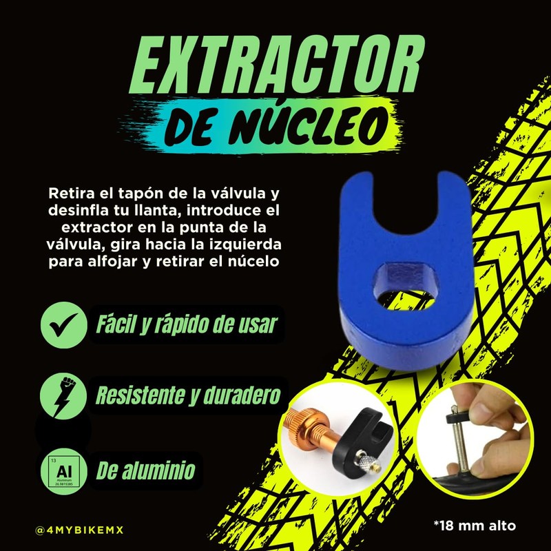 4MyBike Válvulas Tubeless 60mm Tipo Presta (Francesa)