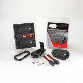 AeroCatch 125-2100 Below Panel Flush Locking Hood Latch and Pin Kit - Black