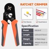 iCrimp Ferrule Crimping Tool Kit 0.25-10mm² 23-10AWG with 770pcs End-Sleeves