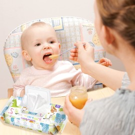 HAPPY BUM Sensitive Water Baby Diaper Wipes, Baby Wipes, Unscented, 4 Flip-top packs (320 Wipes Total)