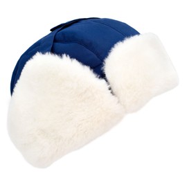 JAN & JUL Toasty-Dry Windproof Trapper Winter Hat for Infant Boy Girl (S: 3-9M, Nebula Blue)