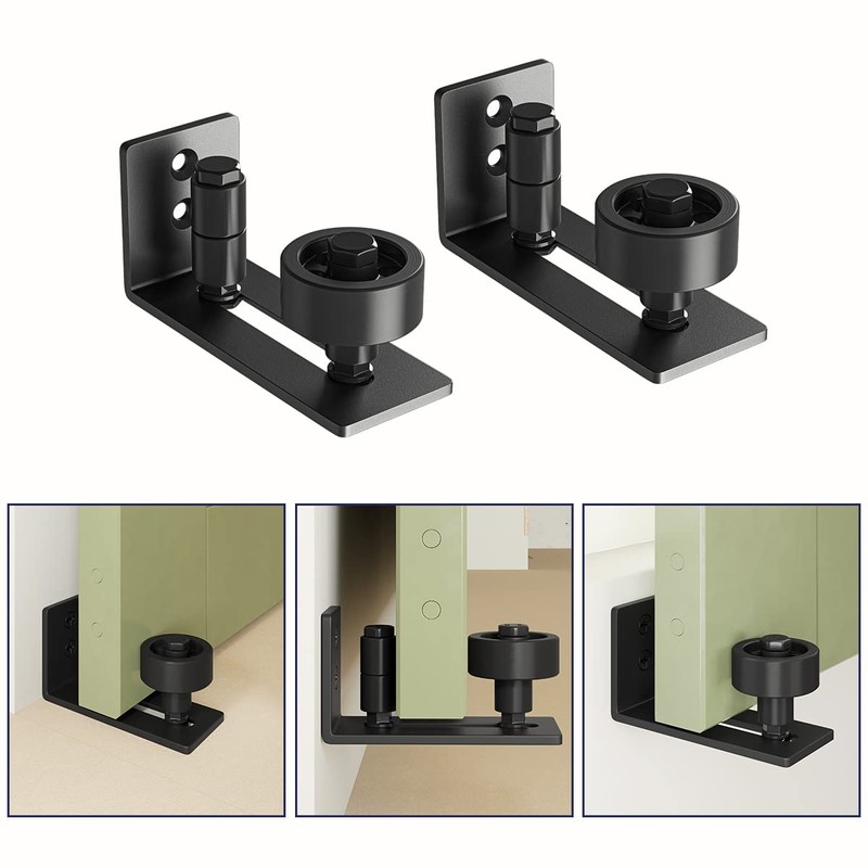 SMARTSTANDARD Adjustable Floor Guide for All Sliding Barn Door -