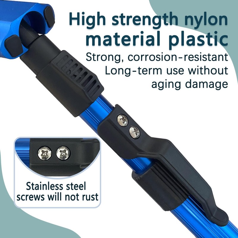 Fishing net (Retractable 11.81, Blue, 48in)