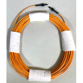 AMP Lot of 2 Tyco AMP 25m (75ft.) MM Optical Fiber Cable with ST to ST Connectors