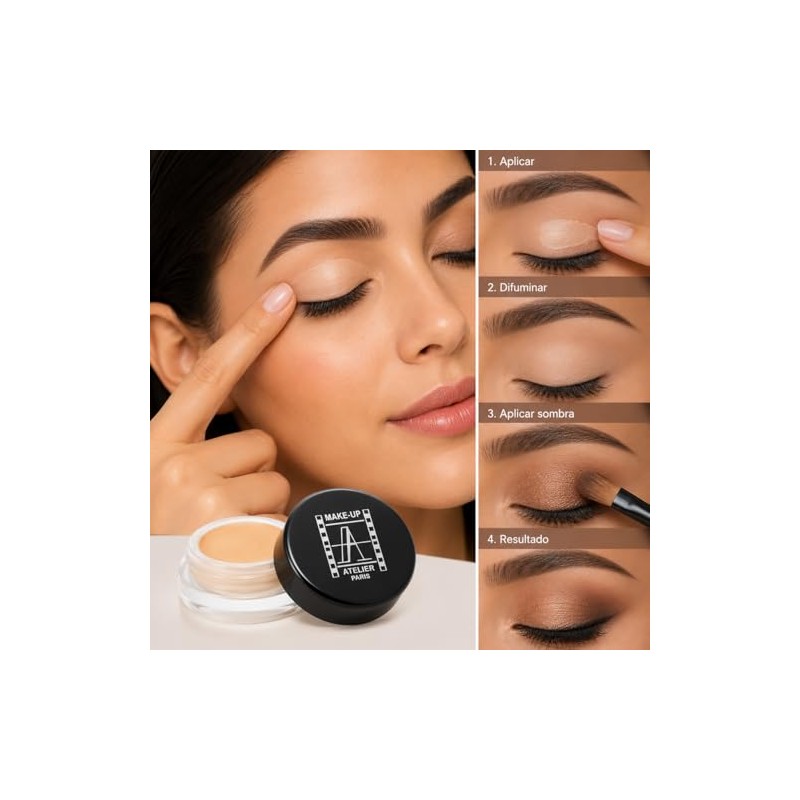 Primer Para Ojos Profesional Makeup Atelier SPPN, Prebase para Sombras