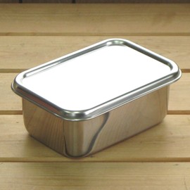 Nagao Tsubamesanjo Deep Type Bats Set, 6.4 inches (16.2 cm), With Lid, Square Storage Container, 18-8 Stainless Steel, S No