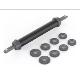 Professional Nonstick Rolling Pin with Adjustable Rings – 15.7" (40 cm) Dough Roller – Ideal for Cookies, Pizza, Pasta & Pastry – Includes Thickness Guides – Heavy-Duty and Easy to Clean