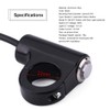Motorcycle Mini Switch 50A, Keenso 7/8" 22mm Aluminum Alloy Switch