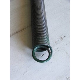 Double Loop Extension Spring 27-48-120 lbs 8ft Spring with Cables (Green)