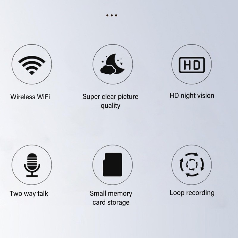 VBESTLIFE Home Security Camera, HD 1080P 2.4Ghz WiFi Security Camera,