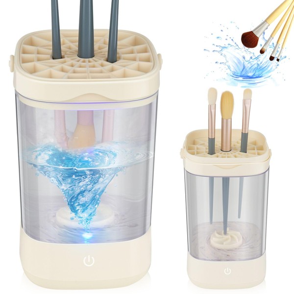 Makeup Brush Cleaner, Electric Makeup Brush Cleaner, Auto-Rotating Brush Cleaner