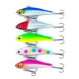 Orludo Fishing Gear, Incredible 1.4 oz (40 g) Jig, Super Far Throw Model, 3.5 inches (9 cm), 1.4 oz (40 g), Proven Explosive Fishing Color Special Lure Set, Vibration, 5 Pieces, Target Fish (Sea Bass,