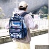 UFNDC 3PCS Clear Backpack Heavy Duty, See Through School Bag