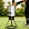 Barton 6pc Gas stove Turkey Deep Fryer boile Aluminum Pot