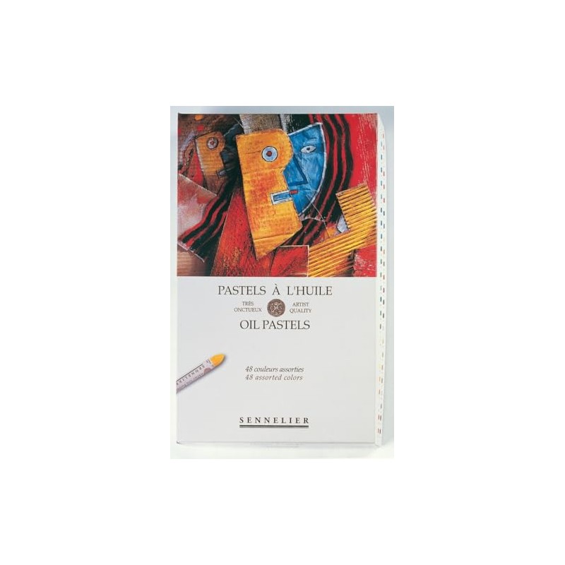 SENNELIER Cardboard Oil Pastel Set, 48 Count (Pack of 1),