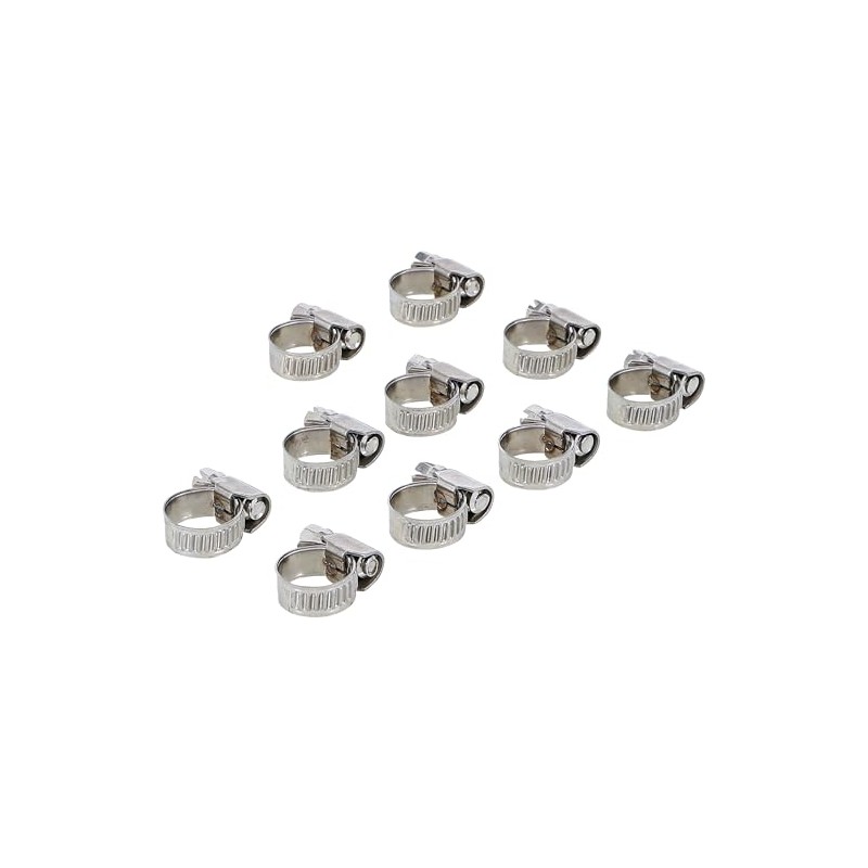 BGS Hose Clip, 10 x 16 mm, Stainless Steel, Set