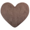 Brandsseller Heart Bath Mat, 70 x 80 cm, Taupe
