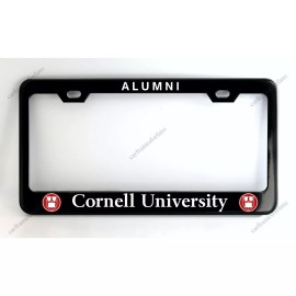 none Cornell University Alumni Black License Plate Frame - Powder Coated Metal