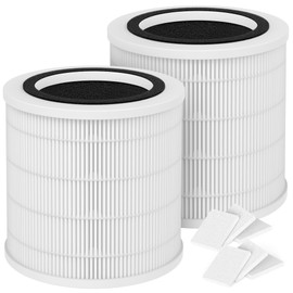 FCFMY 2 Packs H7126 Replacement Filter Compatible with GoveeLife H7126 Mini Air Cleaner Purifier, 2pcs H13 True HEPA Filters and 6 pcs Aroma Pads Accessories