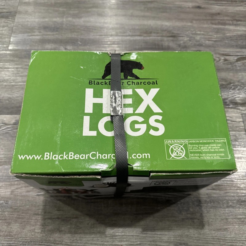 Black Bear Charcoal Hex Grilling Logs 11 Lb Box 18