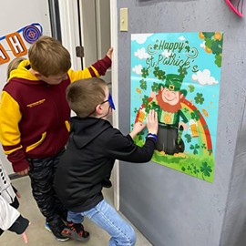 PINGAMOO St Patricks Day Games, Pin The Shamrocks on The Leprechauns, St Patrick's Games for Kids Classroom 20 PCS School Activities for Boys Girls Kids