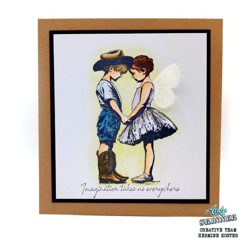Cosmic Shimmer Imagination Pre Cut Rubber Stamp Set by Andy