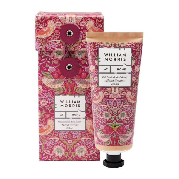 William Morris At Home Patchouli & Red Berry Hand Cream | Enriched With Shea Butter & Essential Oils | Cruelty Free & Vegan Friendly | 100ml