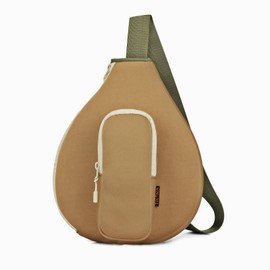 Neoprene Padded Pickleball Paddle Sling Bag with Ball Holder Pouch, Sports Padel Racquet Pouch for Men and Women