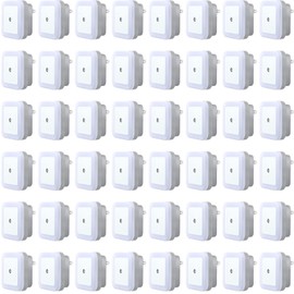 48 Pack LED Night Lights Plug into Wall Smart Sensor Sensor Automatic Night Lamp Nightlights Accessories for Bedroom Bathroom Toilet Stairs Kitchen Hallway(White)