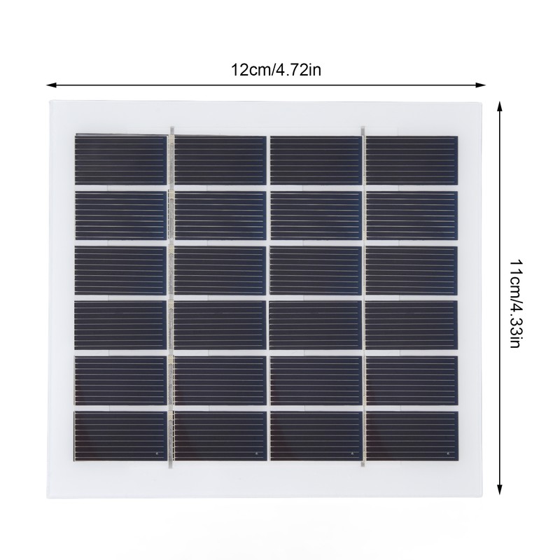 2 Pcs Portable Solar Panel 2W 6V Mini Solar Cells