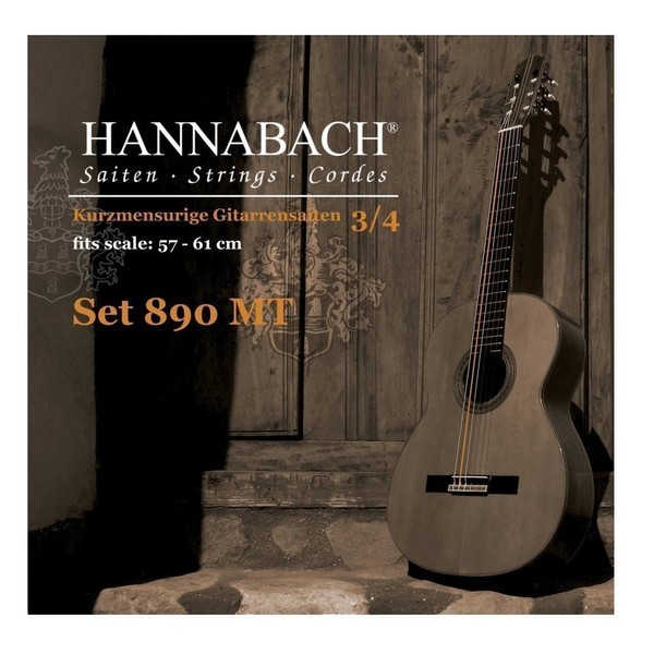 Hannabach Series 890 MT Classical Guitar Strings for 3/4 Children's