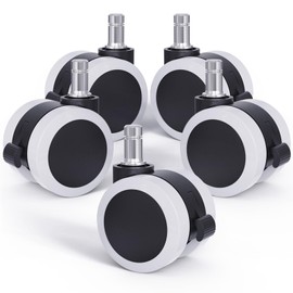 LIHAO 5X Ruedas Silla Oficina Freno Rueda Silla Giratoria 11mm/50mm