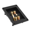 4 Copper Binding Post Terminal Cable Connector Speaker Terminal Box