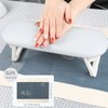 Nail Arm Rest, Professional Foldable PU Leather Nail Hand Rest