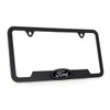 Ford 3D Badge Logo Black ABS Plastic License Plate Frame