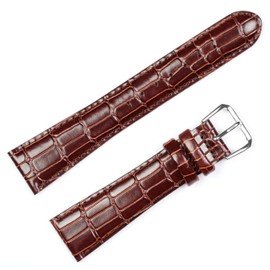 deBeer Wild Alligator Grain Watch Band - Brown 16MM