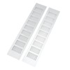 2 Pcs Air Vent Ventilation Grille Aluminium Alloy Rectangular Vent