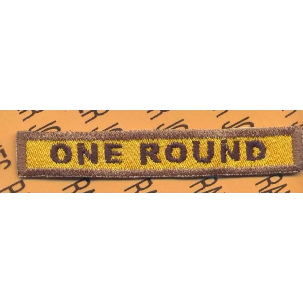 705th Armored ONE ROUND Armor Tank 4" tab patch c/e