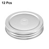 sourcing map 12 Pcs Regular Mouth Mason Jar Lids with
