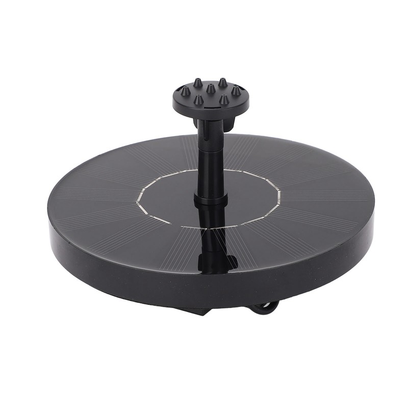 Solar Fountain Low Noise Multi Nozzles Waterproof Floating Fountain for