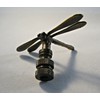 Lamp Finial-Dragonfly-Aged Brass Finish, Highly Detailed Metal Casting