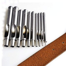 Trimming Shop 10 mm Hollow Hole Punch Cutter Tools Durable Craft Essentials for Fabric Decorations, Bag Making, Leathercrafts, Embellishing, Fastening Clothing, Silver