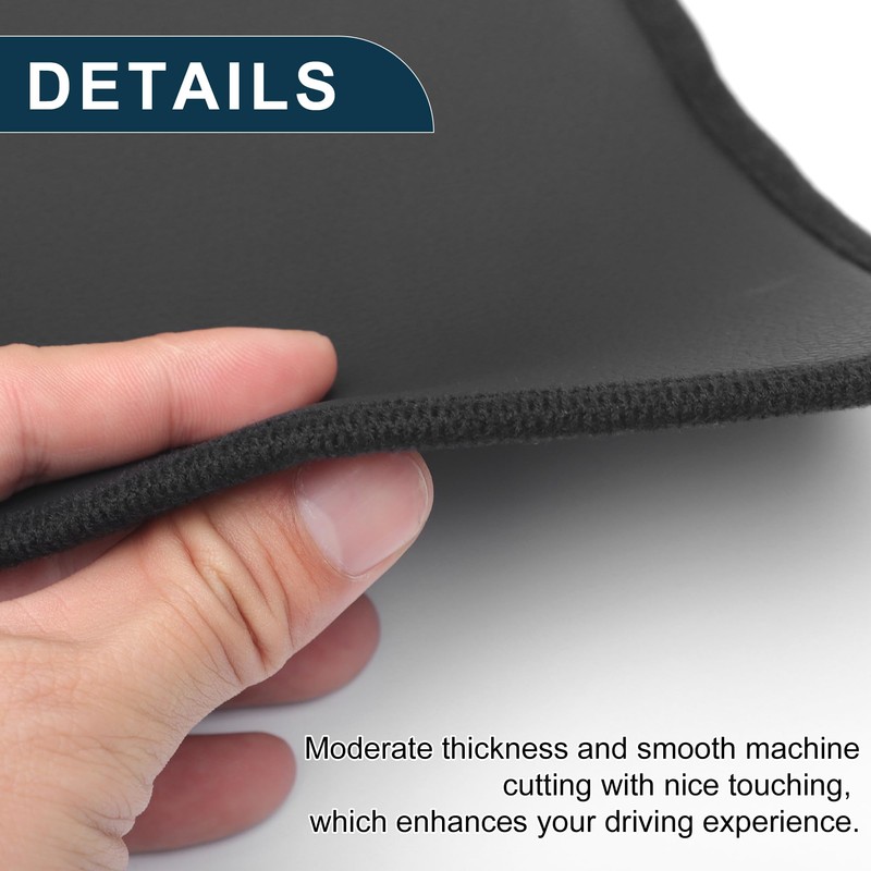 X AUTOHAUX Leather Car Door Anti Kick Pad Sticker for