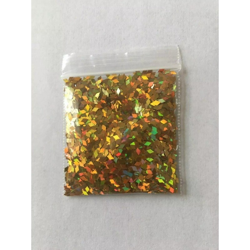 BabyEmma2007 Diamond Shape (Luxury Gold) 2mm Glitter 1tsp-Nail Art Face