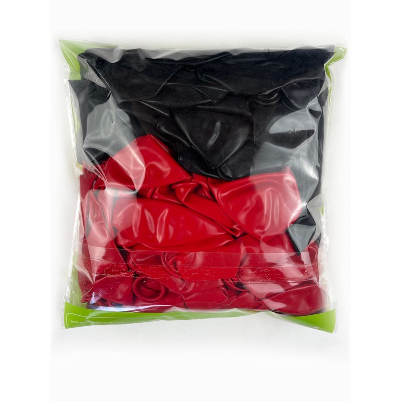 TNWBA Red Black Balloons,100 pcs 12 inch Latex Balloons,birthday party