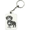 Dog and Cat 3D Printed Keychains, Decorative Zipper Pulls, Black