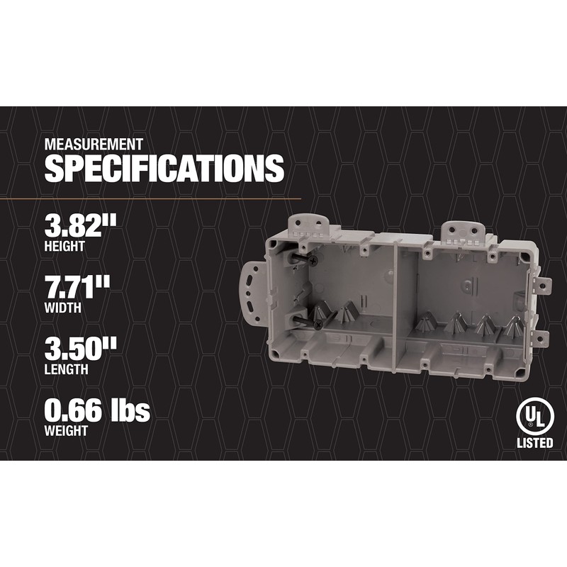 Southwire MSB1G One Gang Device Box with Depth Adjustable, Heavy