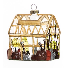 Glass Greenhouse Christmas Ornament for Christmas Tree