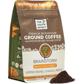 The Youth Effect Canadian Mushroom Coffee – Boost productivity and immunity with organic Lion's Mane, Chaga, and Cordyceps mushrooms.