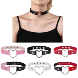 Malustar Gothic Choker with Heart Ring (Black)